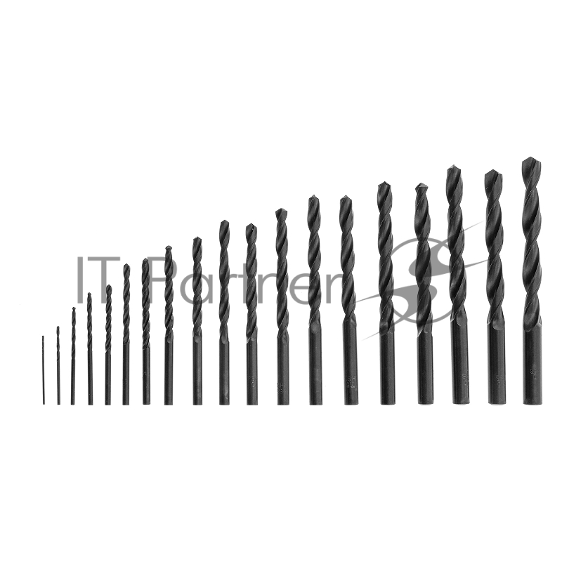 Набор сверл по металлу, 1-10 мм (через 0,5 мм), HSS, 19 шт., в стакане, цилинд. хвостовик// Sparta