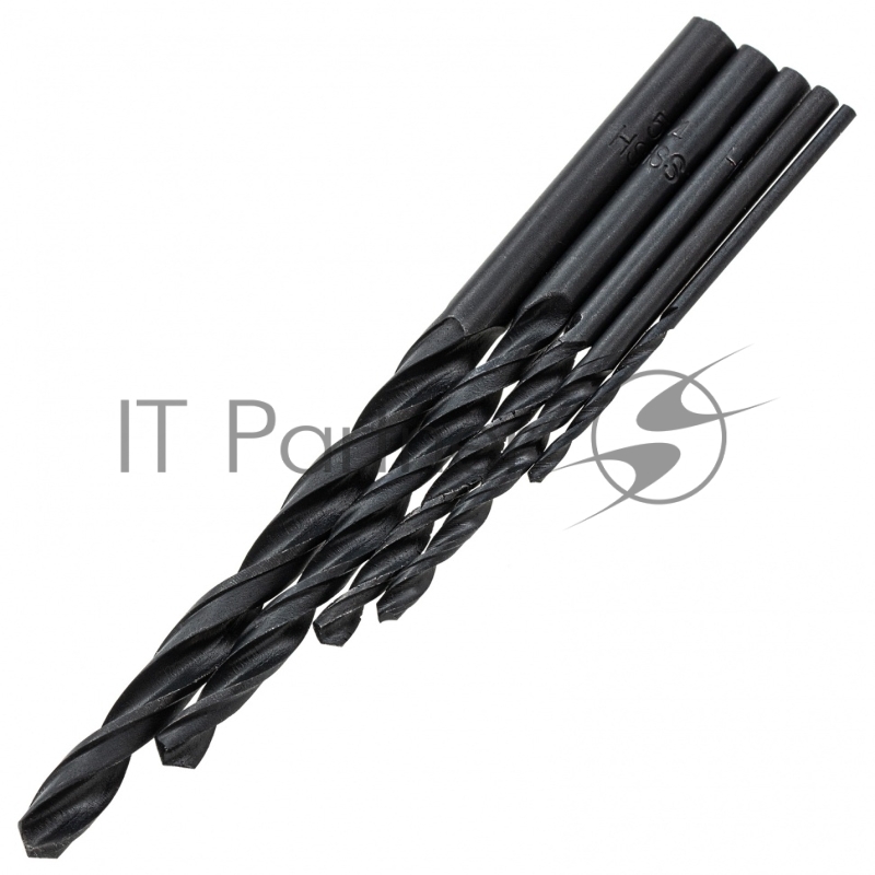 Набор сверл по металлу, 1,5-2,5-3-4-5 мм, HSS, 5 шт., пласт. бокс, цилинд. хвостовик// Sparta