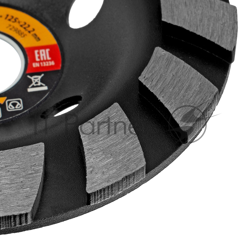 Чашка алмазная зачистная, 125 мм, турбо-сегмент// Sparta