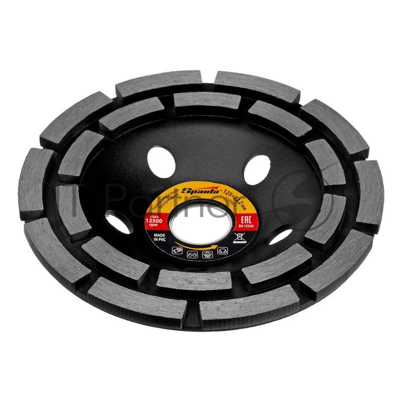 Чашка алмазная зачистная, 125 мм, двухрядная// Sparta