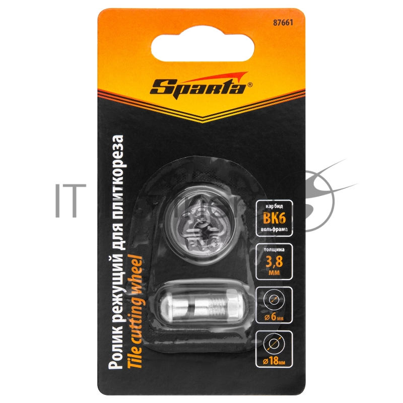 Ролик режущий для плиткореза, 18,0х6,0х3,8 мм// Sparta