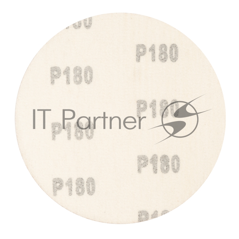 Круг абразивный на ворсовой подложке под липучку, P 180, 125 мм, 10 шт.// Сибртех