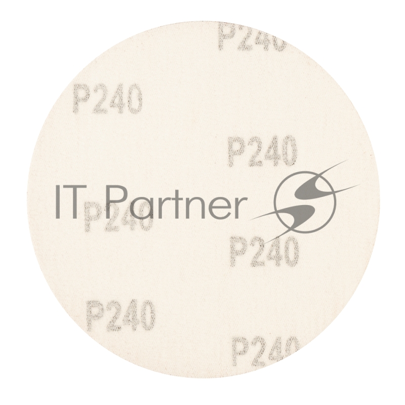 Круг абразивный на ворсовой подложке под липучку, P 240, 125 мм, 10 шт.// Сибртех