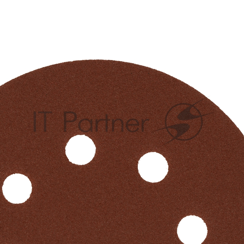 Круг абразивный на ворсовой подложке под липучку, перфорированный, P 150, 125 мм, 5 шт.// Сибртех