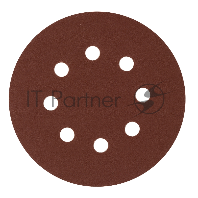 Круг абразивный на ворсовой подложке под липучку, перфорированный, P 220, 125 мм, 5 шт.// Сибртех