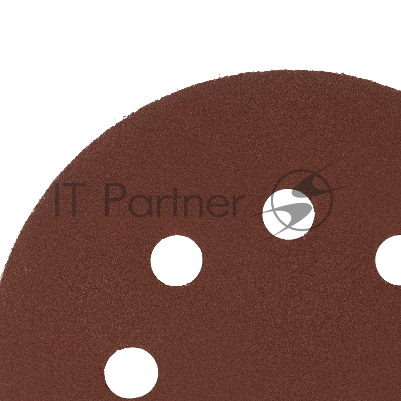 Круг абразивный на ворсовой подложке под липучку, перфорированный, P 240, 125 мм, 5 шт.// Сибртех