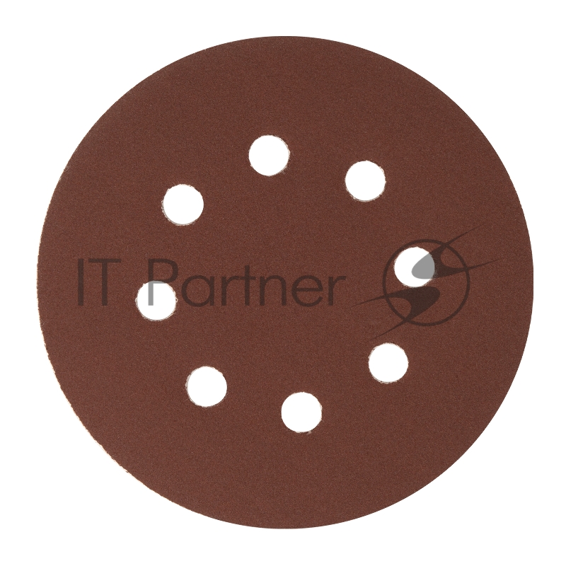 Круг абразивный на ворсовой подложке под липучку, перфорированный, P 240, 125 мм, 5 шт.// Сибртех
