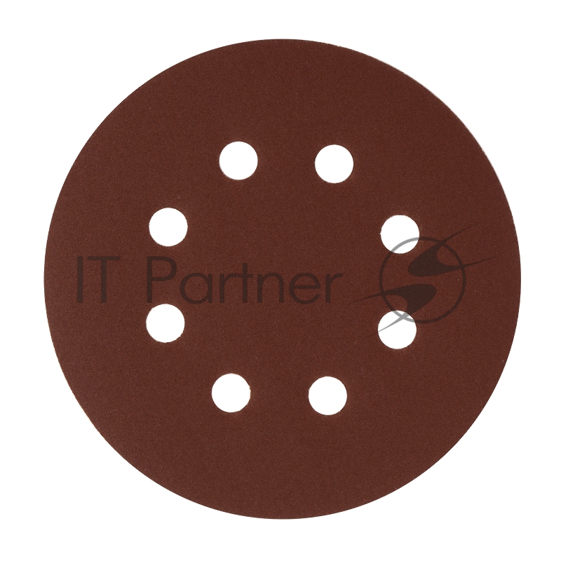 Круг абразивный на ворсовой подложке под липучку, перфорированный, P 280, 125 мм, 5 шт.// Сибртех