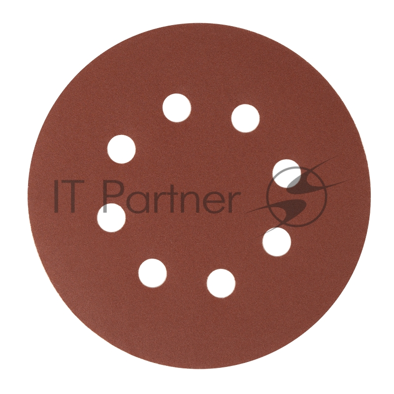 Круг абразивный на ворсовой подложке под липучку, перфорированный, P 320, 125 мм, 5 шт.// Сибртех