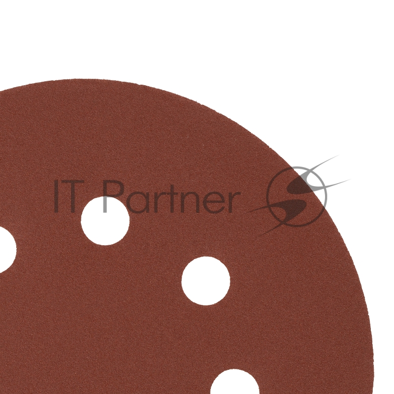 Круг абразивный на ворсовой подложке под липучку, перфорированный, P 320, 125 мм, 5 шт.// Сибртех