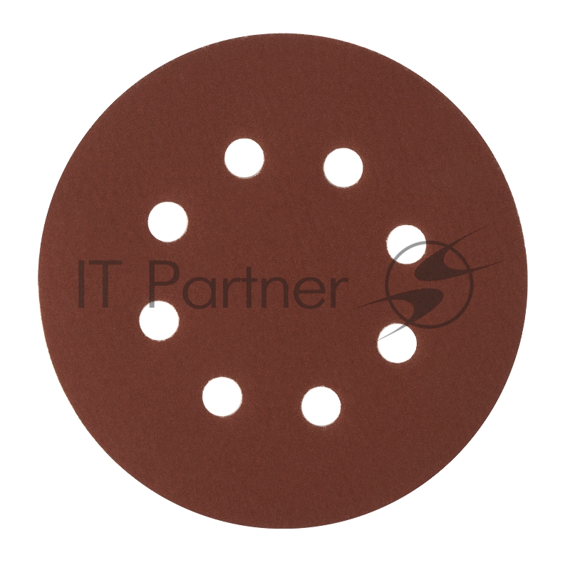 Круг абразивный на ворсовой подложке под липучку, перфорированный, P 400, 125 мм, 5 шт.// Сибртех