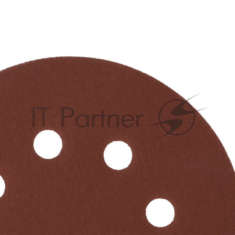 Круг абразивный на ворсовой подложке под липучку, перфорированный, P 400, 125 мм, 5 шт.// Сибртех