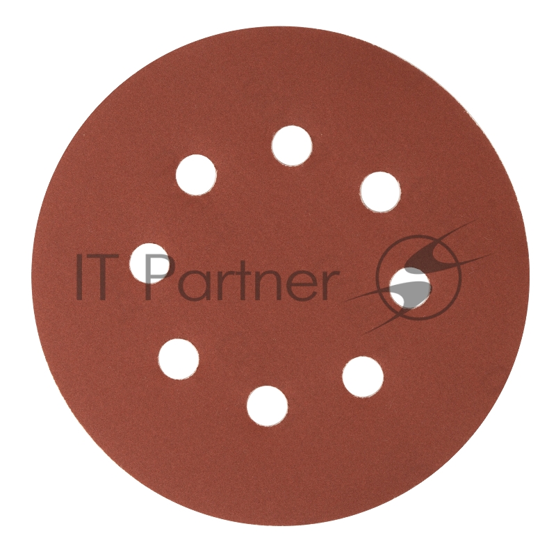 Круг абразивный на ворсовой подложке под липучку, перфорированный, P 500, 125 мм, 5 шт.// Сибртех