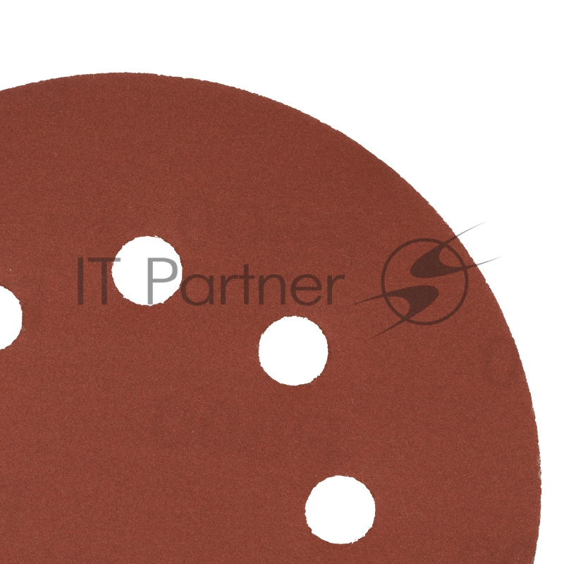 Круг абразивный на ворсовой подложке под липучку, перфорированный, P 500, 125 мм, 5 шт.// Сибртех