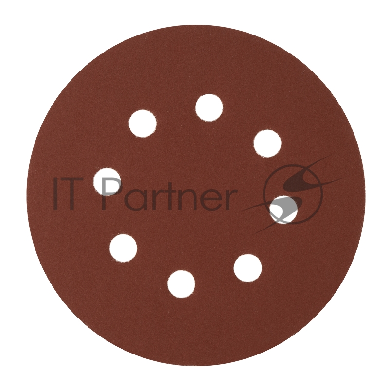 Круг абразивный на ворсовой подложке под липучку, перфорированный, P 600, 125 мм, 5 шт.// Сибртех