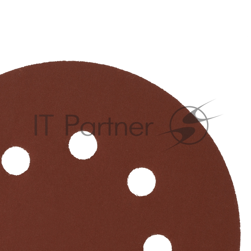 Круг абразивный на ворсовой подложке под липучку, перфорированный, P 600, 125 мм, 5 шт.// Сибртех