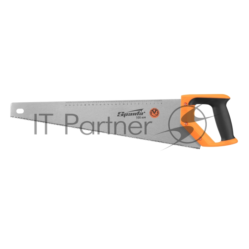 Ножовка по дереву, 500 мм, 7-8 TPI, зуб-2D, каленый зуб, линейка, двухкомпонентная рукоятка// Sparta