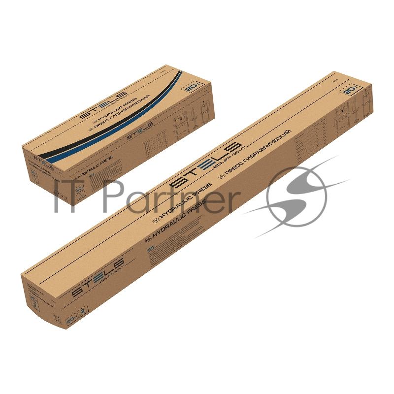 Пресс гидравлический с манометром, 20 т (комплект из 2 частей)// Stels
