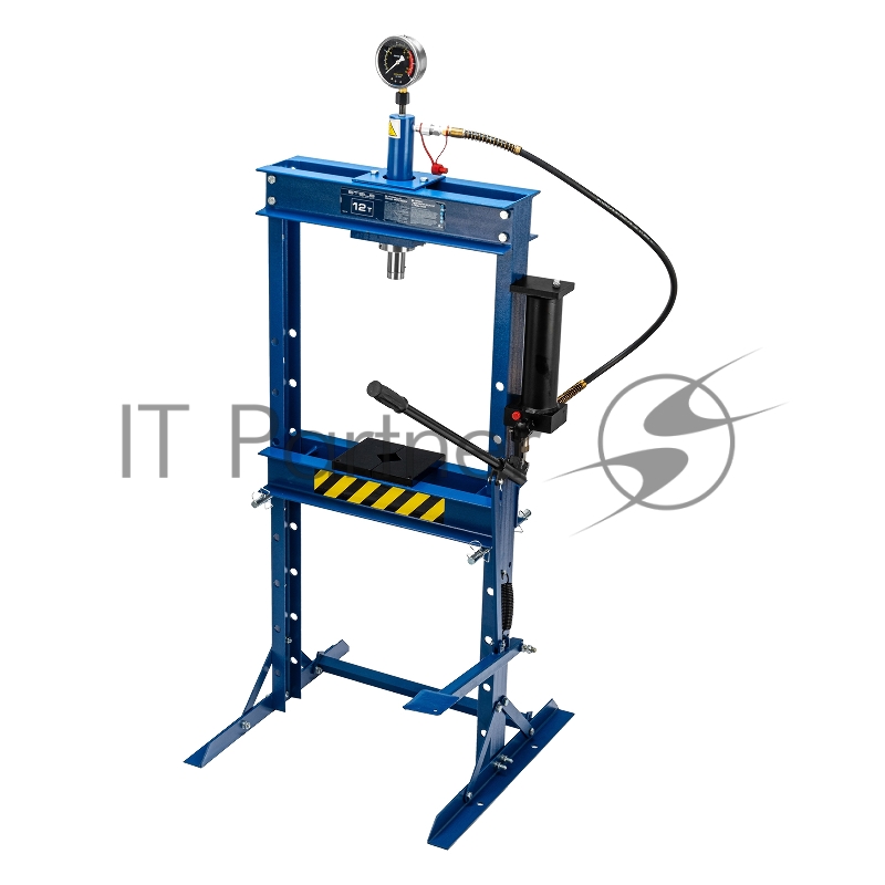 Пресс гидравлический с манометром и педалью, 12 т (комплект из 2 частей)// Stels