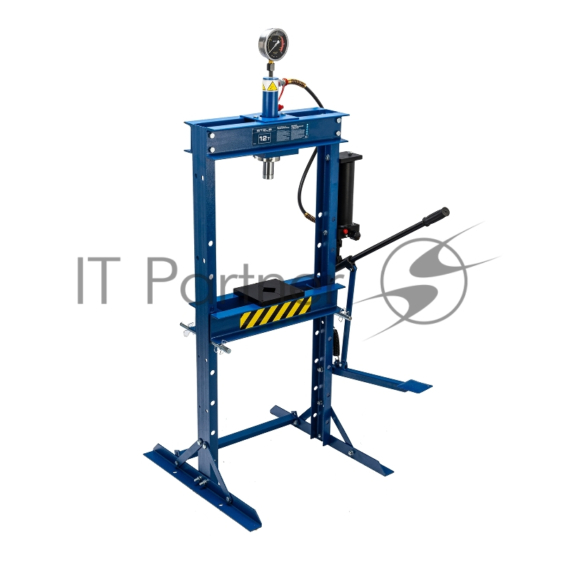 Пресс гидравлический с манометром и педалью, 12 т (комплект из 2 частей)// Stels