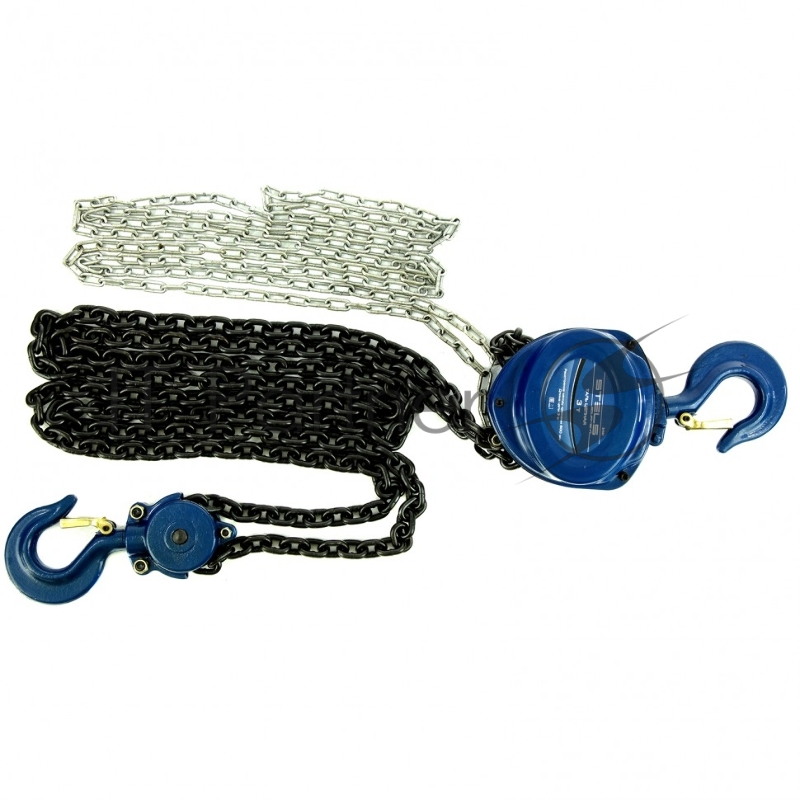 Таль цепная, 3 т, h подъема 3 м, расстояние между крюками 500 мм// Stels