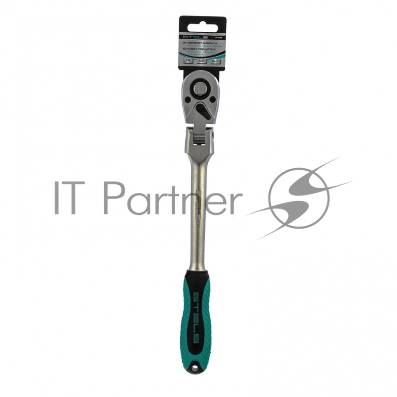 Ключ трещотка 1/2, 72 зуба, с быстрым сбросом. шарнирная СrV // Stels