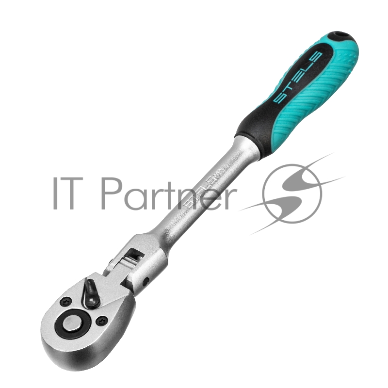 Ключ трещотка 1/4, 72 зуба, с быстрым сбросом. шарнирная СrV // Stels