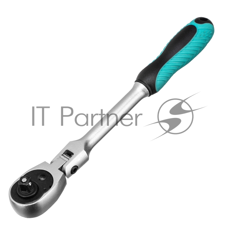 Ключ трещотка 1/4, 72 зуба, с быстрым сбросом. шарнирная СrV // Stels