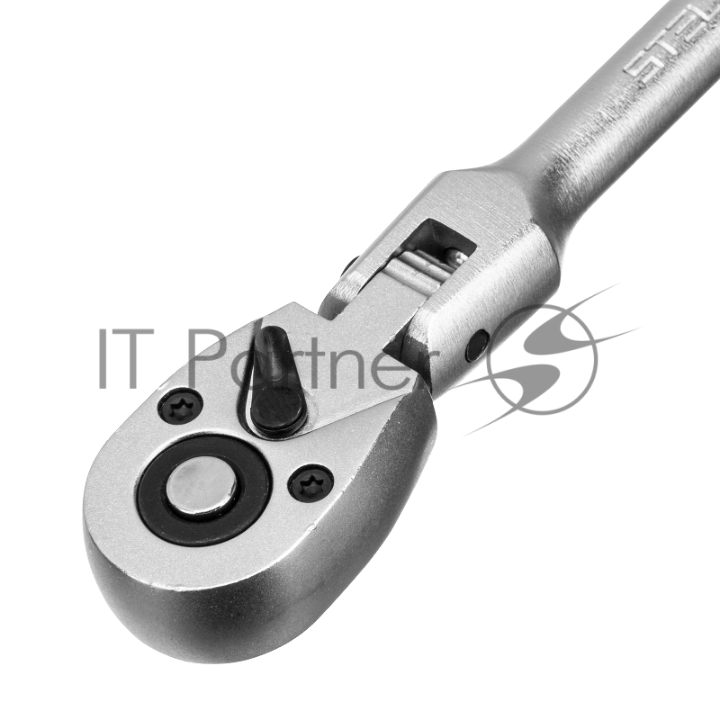 Ключ трещотка 1/4, 72 зуба, с быстрым сбросом. шарнирная СrV // Stels