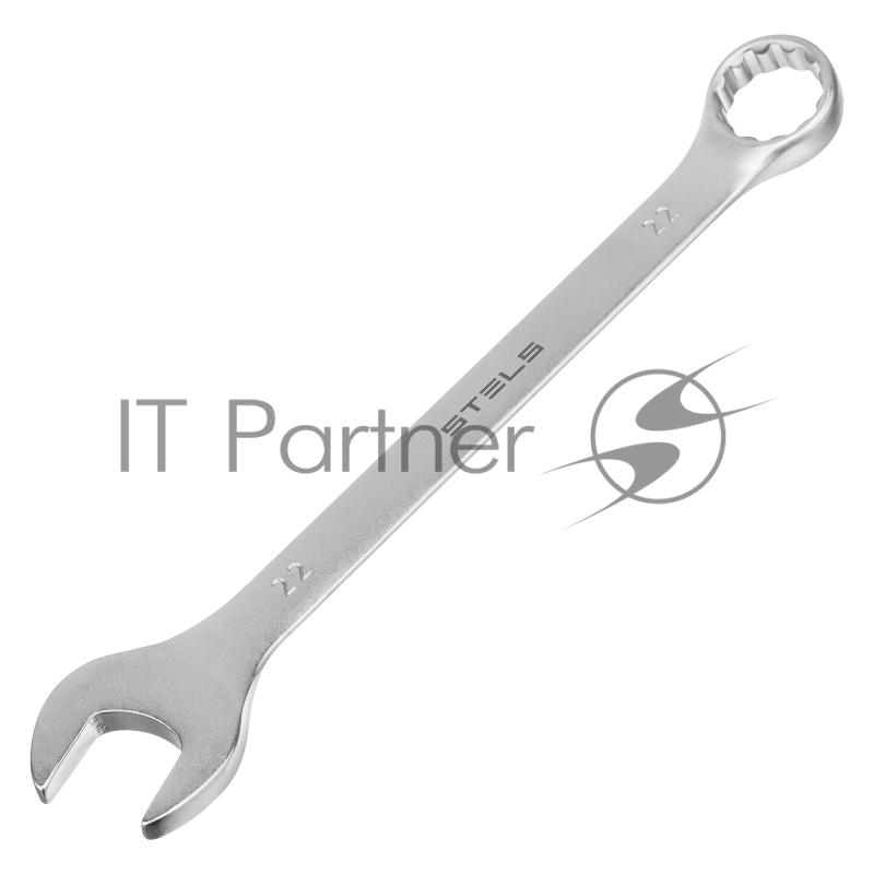 Набор ключей комбинированных 6-22 мм, 12 шт., CrV, матовый хром// Stels