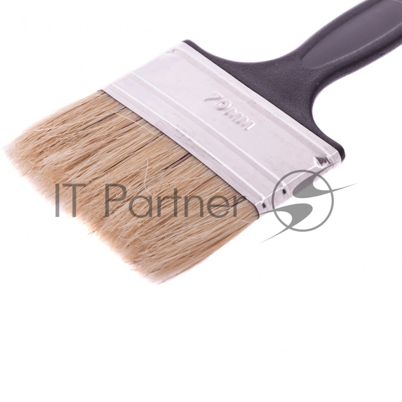 Кисть флейцевая Стандарт, 70*6, натуральная щетина, пластиковая ручка// Сибртех