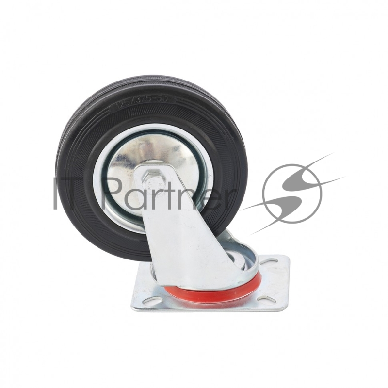 Колесо поворотное, диаметр 125 мм, крепление платформенное// Сибртех