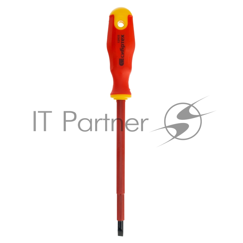 Отвертка диэлектрическая SL6,5 х 150 мм, до 1000 В, двухкомпонентная рукоятка// Сибртех