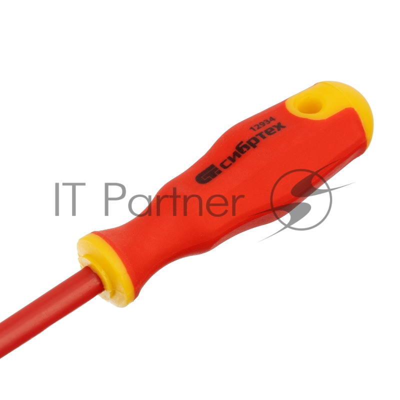Отвертка диэлектрическая PH0 х 75 мм, до 1000 В, двухкомпонентная рукоятка// Сибртех