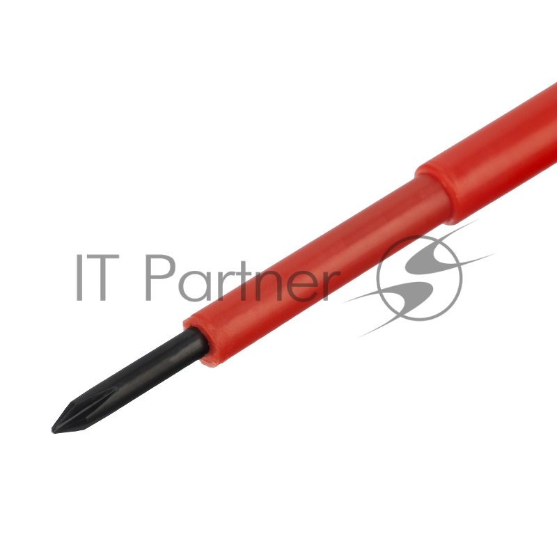 Отвертка диэлектрическая PH0 х 75 мм, до 1000 В, двухкомпонентная рукоятка// Сибртех