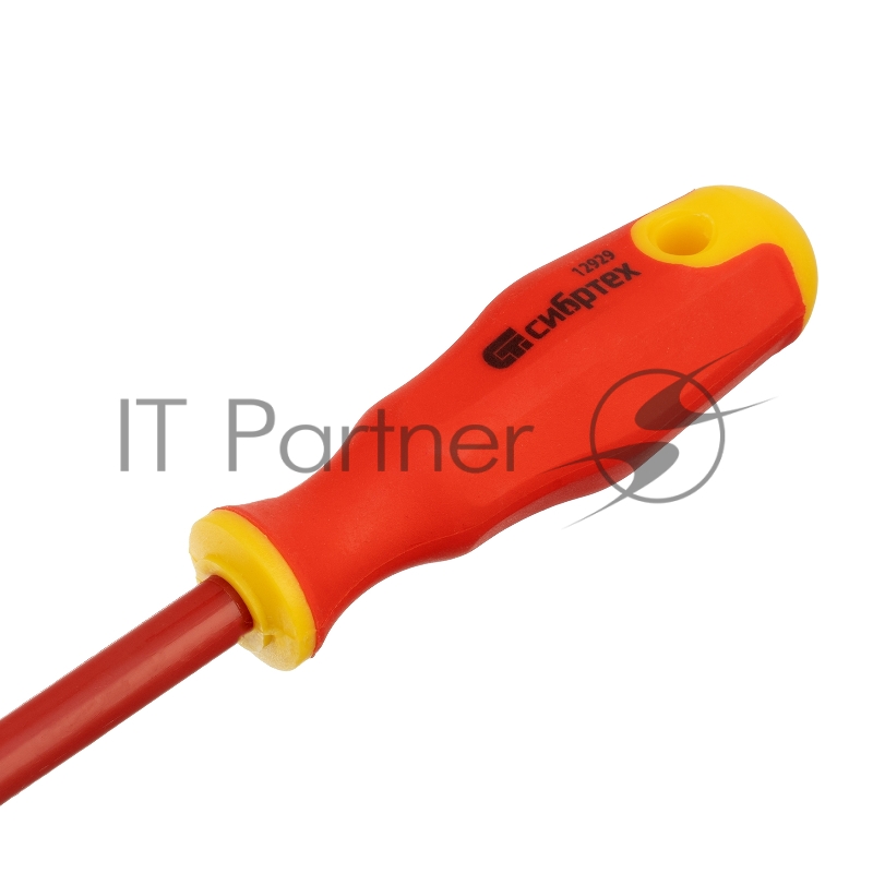 Отвертка диэлектрическая PH2 x 100 мм, до 1000 В, двухкомпонентная рукоятка// Сибртех