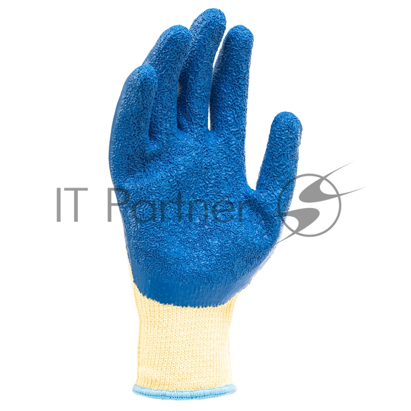 Перчатки трикотажные, полиэфирные, латексное рельефное покрытие, 10// Сибртех