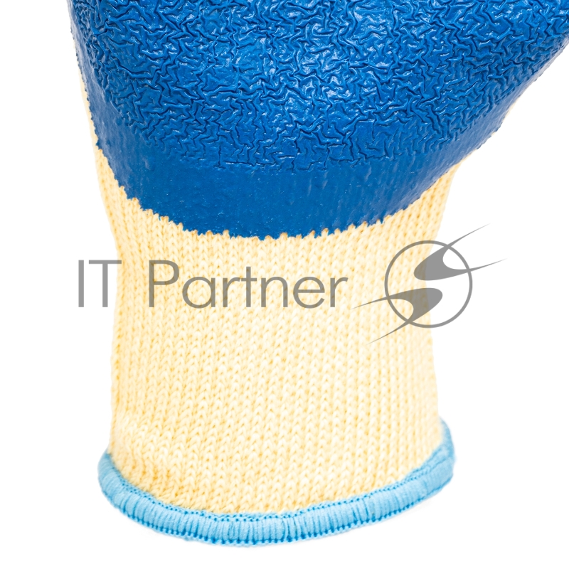 Перчатки трикотажные, полиэфирные, латексное рельефное покрытие, 10// Сибртех