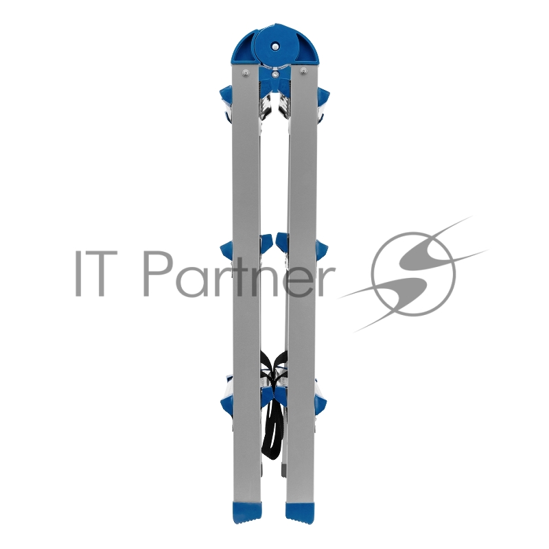 Стремянка двухсторонняя 3 ст., сталь профиль, стальные ступени, Россия// Сибртех