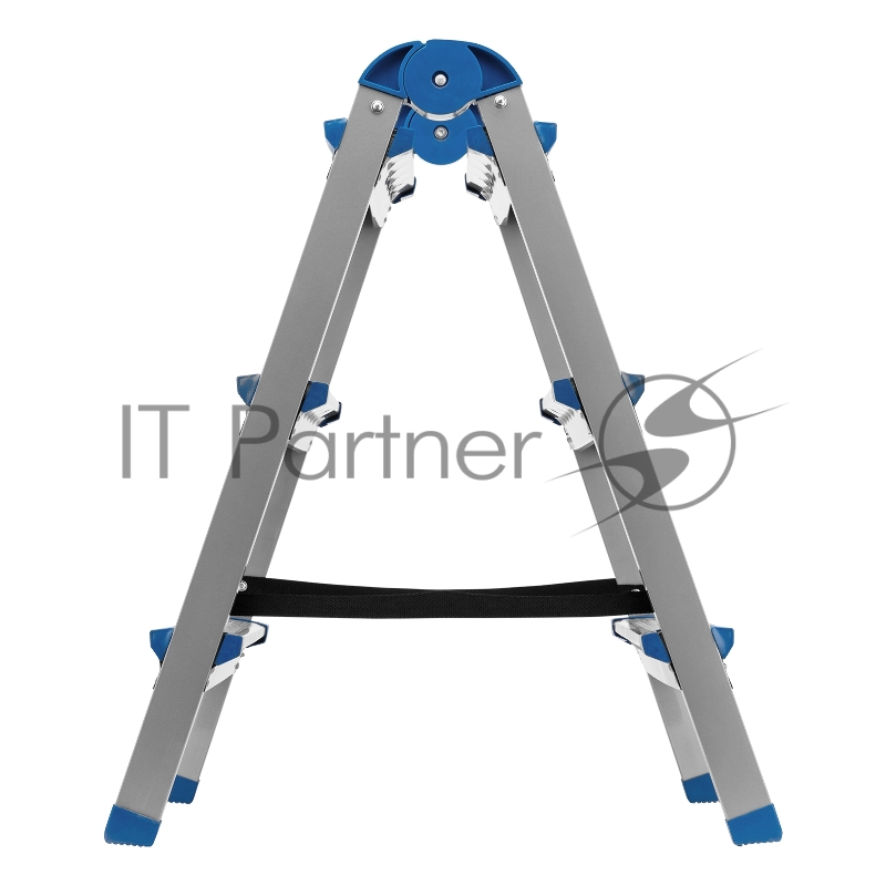 Стремянка двухсторонняя 3 ст., сталь профиль, стальные ступени, Россия// Сибртех