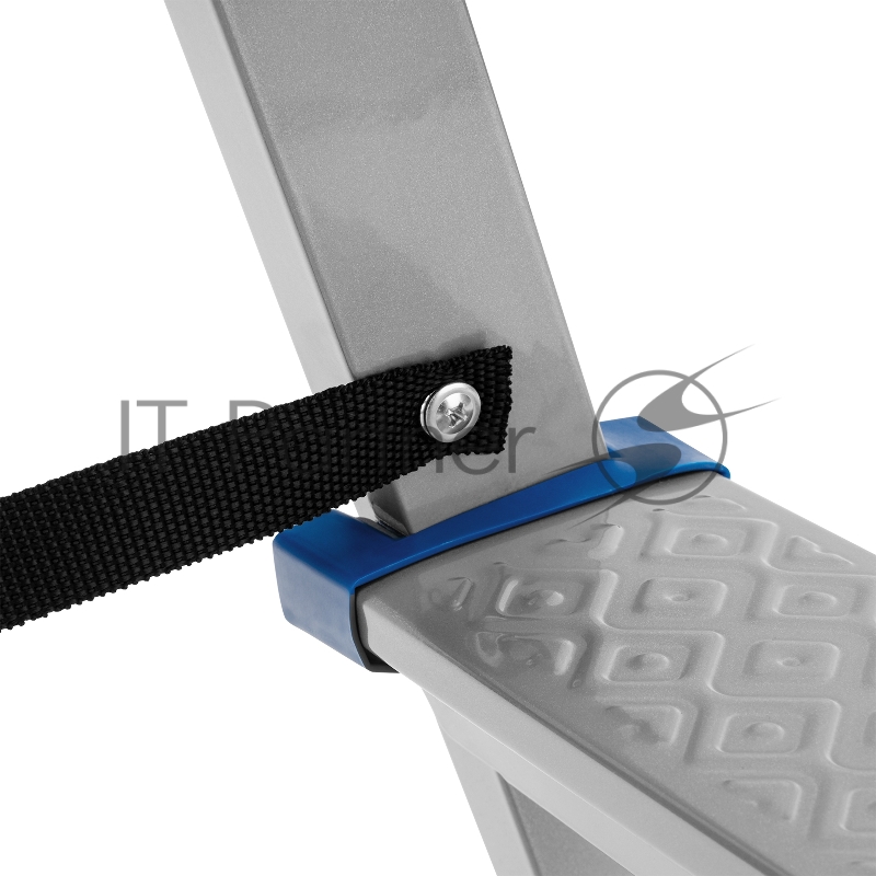 Стремянка двухсторонняя 3 ст., сталь профиль, стальные ступени, Россия// Сибртех