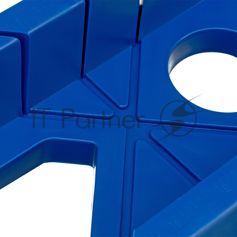 Стусло пластиковое синее,4 угла для запила+пила 450мм// Сибртех