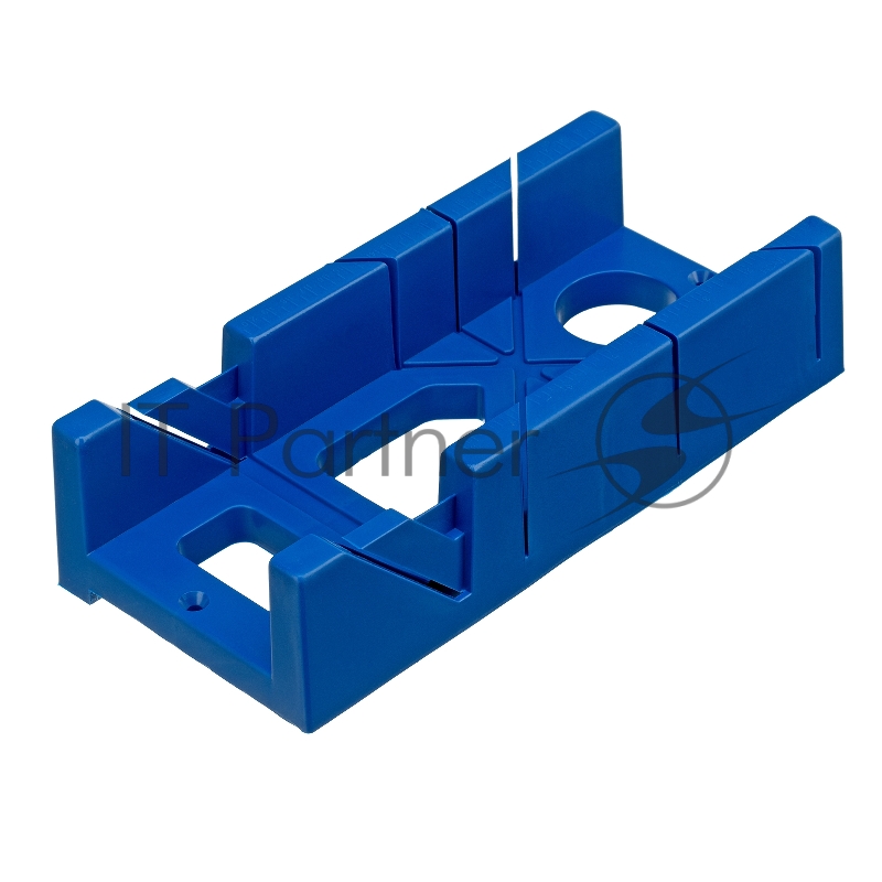 Стусло пластиковое синее,4 угла для запила+пила 450мм// Сибртех