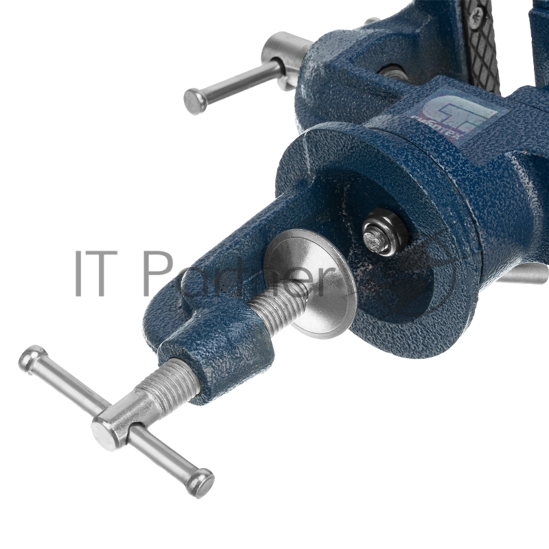 Тиски слесарные, настольные, поворотные, ширина рабочих губок 50 мм, наковальня// Сибртех