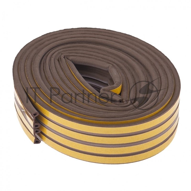 Уплотнитель, 24 м, профиль P, коричневый, Россия// Сибртех