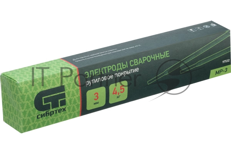 Электроды MP-3, диам. 4 мм, 5 кг., рутиловое покрытие// Сибртех