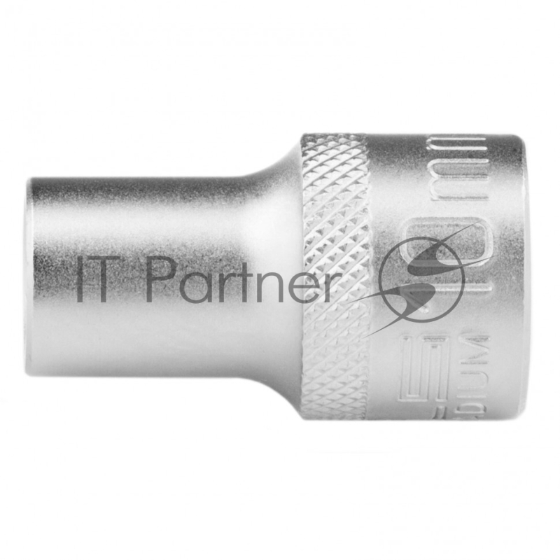 Головка торцевая, 10 мм, 12-гранная, CrV,под квадрат 1/2, хромированная// Stels