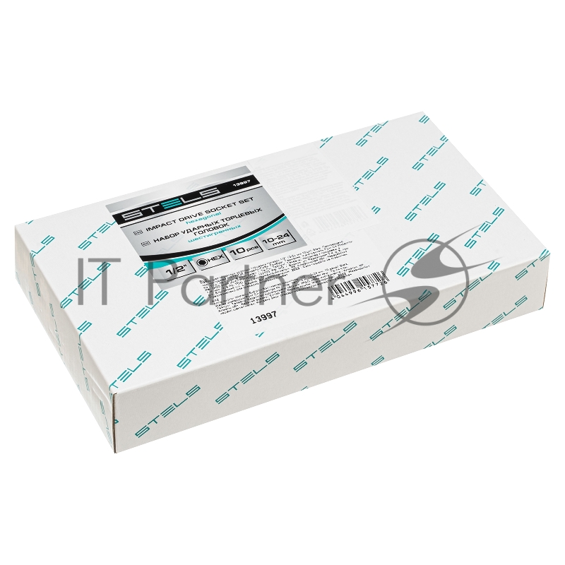 Набор шестигранных ударных торцевых головок 1/2 10-24 мм 10шт// Stels