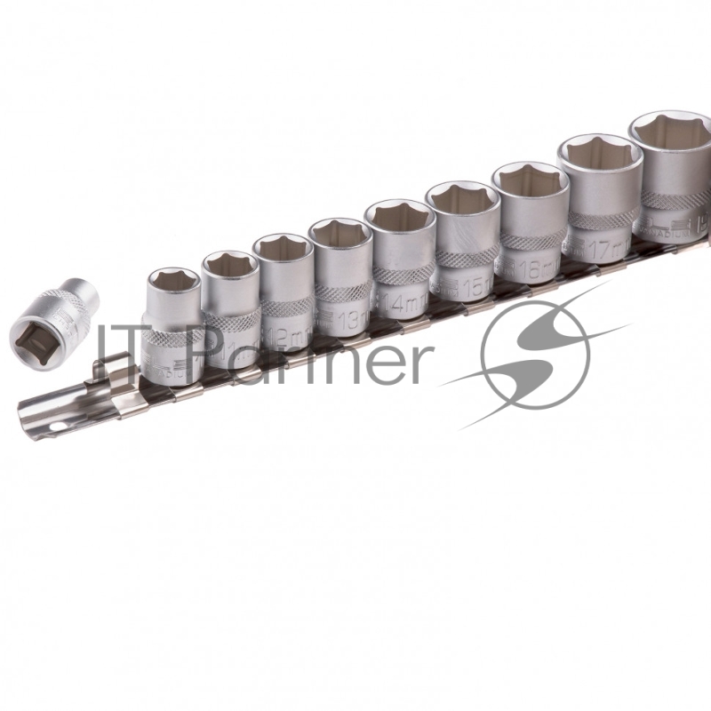 Набор торцевых головок 3/8, 6-ти гр., CrV, 10шт., 8-19мм// Stels