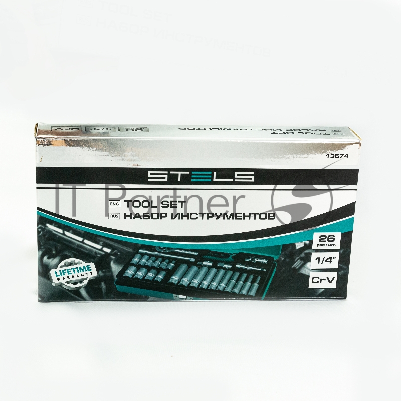 Набор торцевых головок с трещоткой, 1/2 и 1/4, 68 предм.// Stels